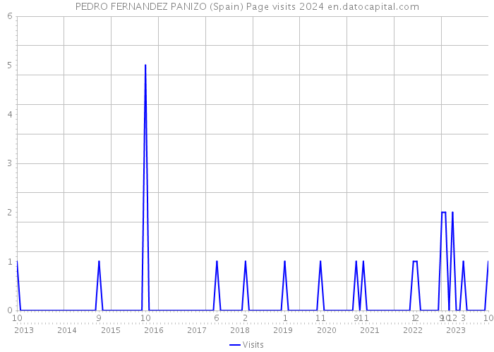 PEDRO FERNANDEZ PANIZO (Spain) Page visits 2024 