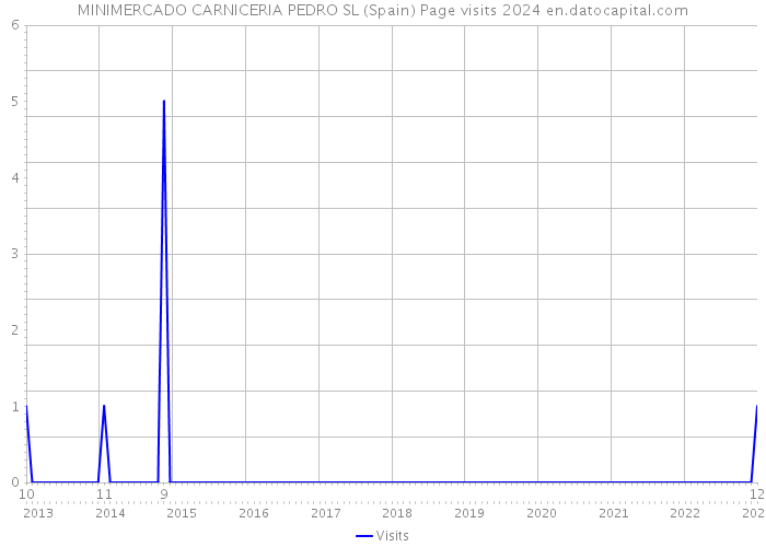 MINIMERCADO CARNICERIA PEDRO SL (Spain) Page visits 2024 