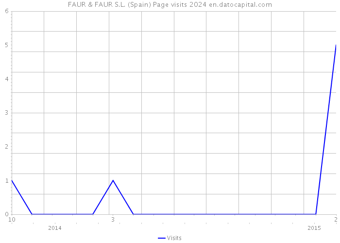 FAUR & FAUR S.L. (Spain) Page visits 2024 