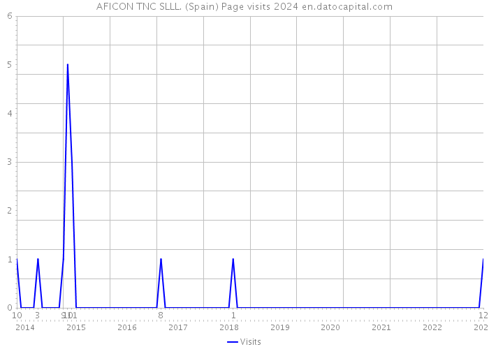 AFICON TNC SLLL. (Spain) Page visits 2024 