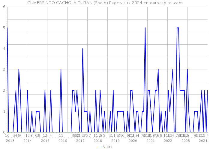 GUMERSINDO CACHOLA DURAN (Spain) Page visits 2024 