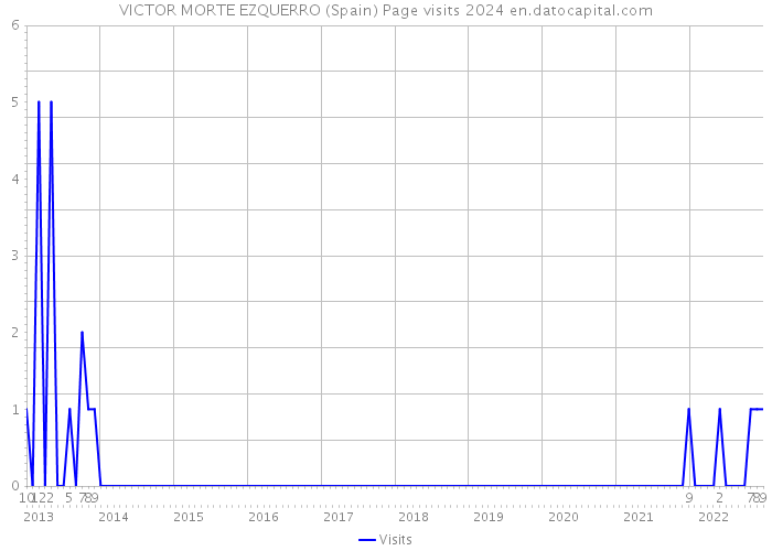 VICTOR MORTE EZQUERRO (Spain) Page visits 2024 