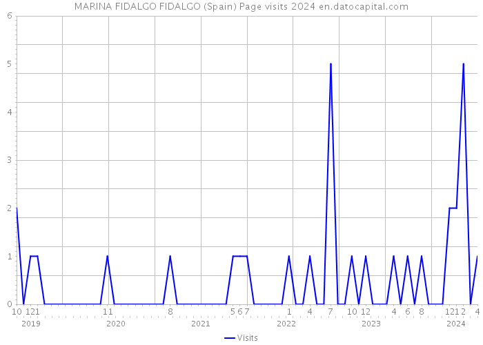 MARINA FIDALGO FIDALGO (Spain) Page visits 2024 