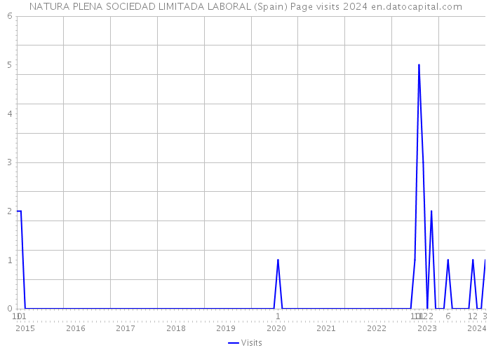 NATURA PLENA SOCIEDAD LIMITADA LABORAL (Spain) Page visits 2024 