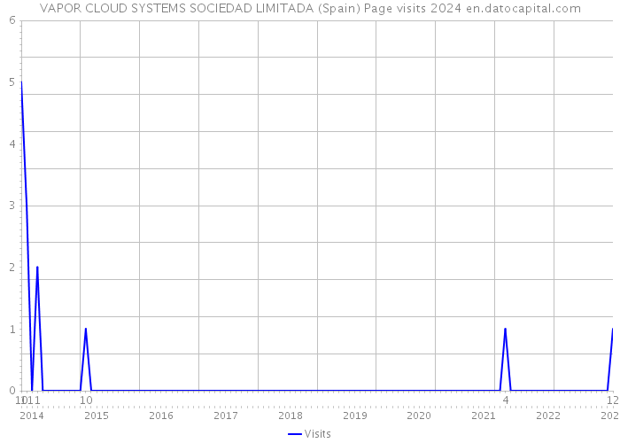 VAPOR CLOUD SYSTEMS SOCIEDAD LIMITADA (Spain) Page visits 2024 