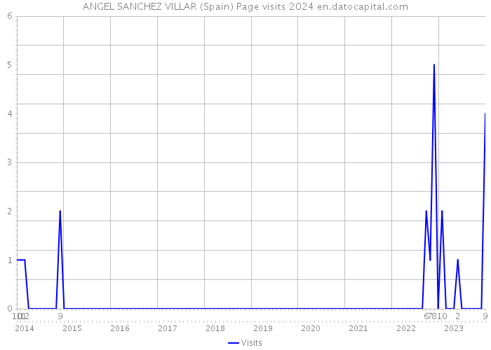 ANGEL SANCHEZ VILLAR (Spain) Page visits 2024 