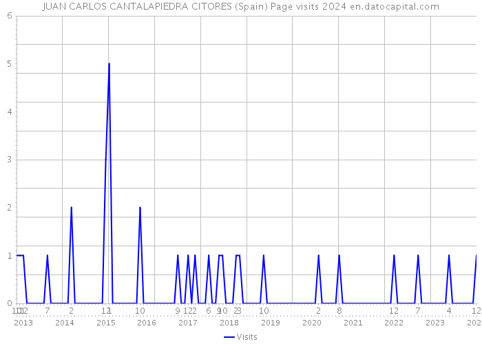 JUAN CARLOS CANTALAPIEDRA CITORES (Spain) Page visits 2024 