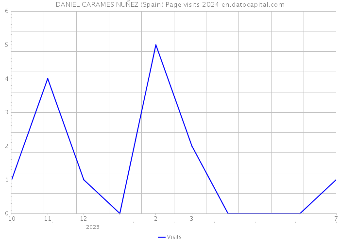 DANIEL CARAMES NUÑEZ (Spain) Page visits 2024 