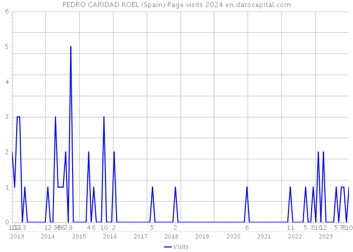 PEDRO CARIDAD ROEL (Spain) Page visits 2024 