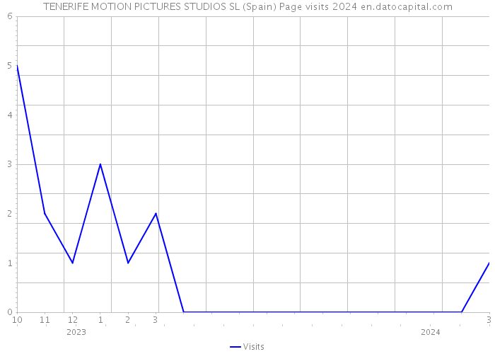 TENERIFE MOTION PICTURES STUDIOS SL (Spain) Page visits 2024 