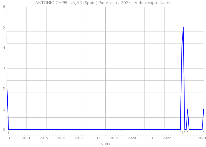 ANTONIO CAPEL NAJAR (Spain) Page visits 2024 