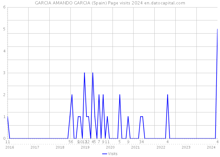 GARCIA AMANDO GARCIA (Spain) Page visits 2024 