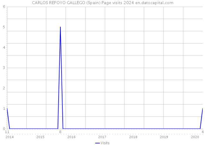 CARLOS REFOYO GALLEGO (Spain) Page visits 2024 