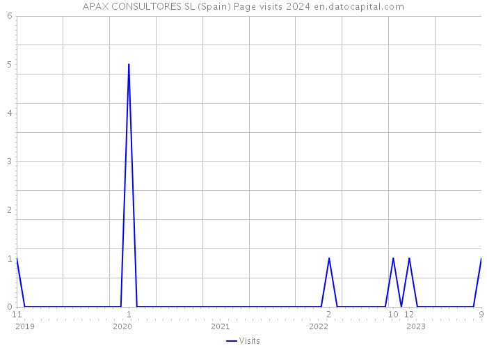APAX CONSULTORES SL (Spain) Page visits 2024 