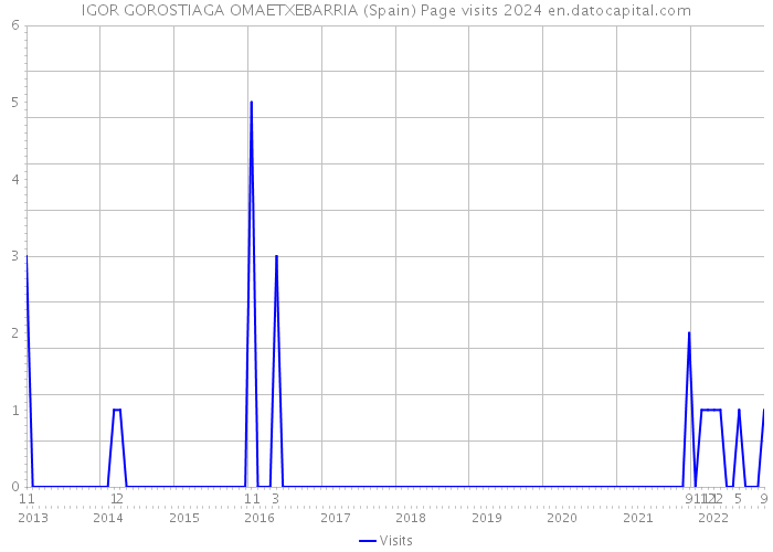 IGOR GOROSTIAGA OMAETXEBARRIA (Spain) Page visits 2024 