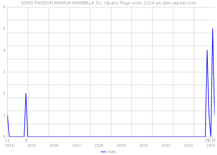 SOHO PASSION MARINA MARBELLA S.L. (Spain) Page visits 2024 