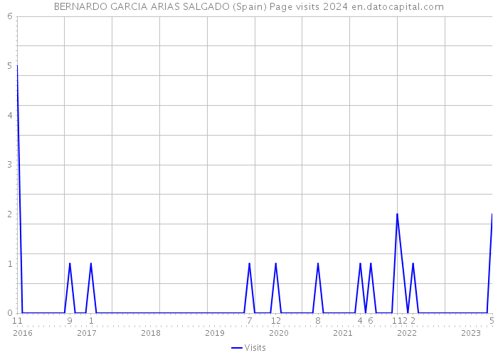 BERNARDO GARCIA ARIAS SALGADO (Spain) Page visits 2024 