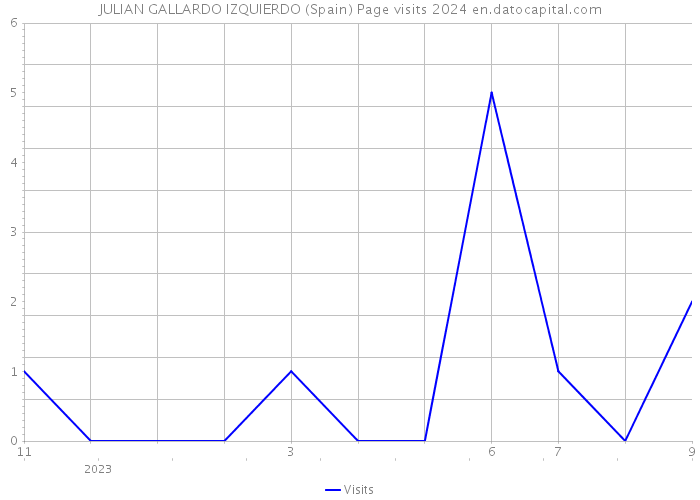 JULIAN GALLARDO IZQUIERDO (Spain) Page visits 2024 