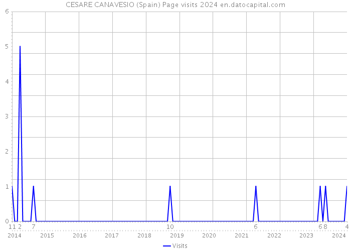 CESARE CANAVESIO (Spain) Page visits 2024 