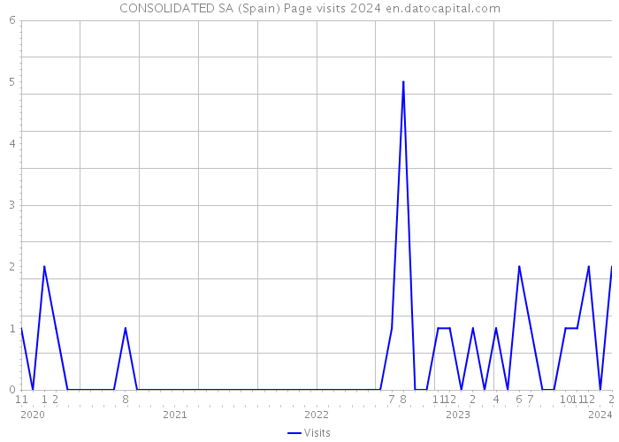 CONSOLIDATED SA (Spain) Page visits 2024 