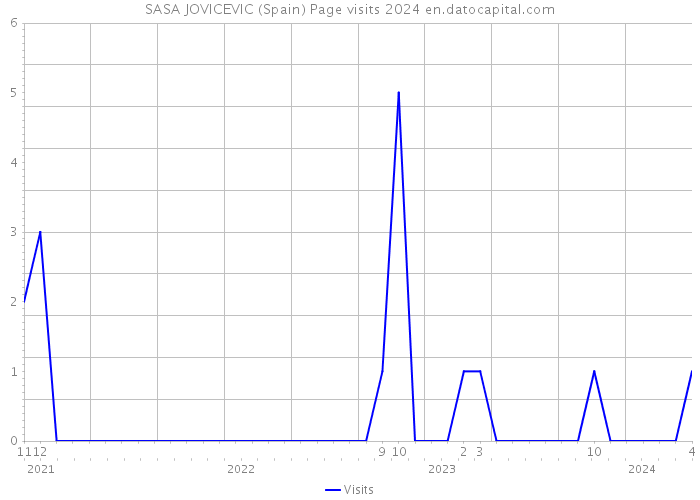 SASA JOVICEVIC (Spain) Page visits 2024 