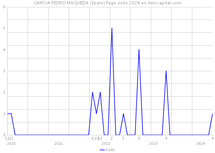 GARCIA PEDRO MAQUEDA (Spain) Page visits 2024 
