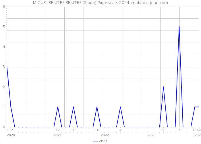 MIGUEL BENITEZ BENITEZ (Spain) Page visits 2024 