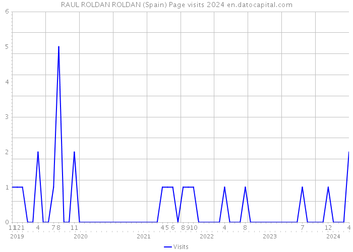 RAUL ROLDAN ROLDAN (Spain) Page visits 2024 