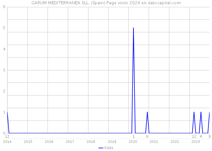 GARUM MEDITERRANEA SLL. (Spain) Page visits 2024 