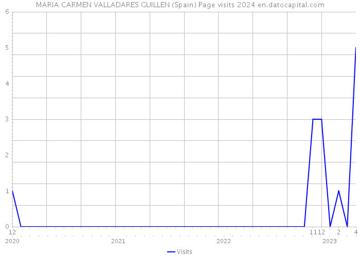 MARIA CARMEN VALLADARES GUILLEN (Spain) Page visits 2024 