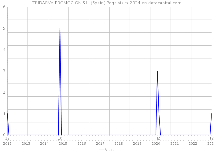 TRIDARVA PROMOCION S.L. (Spain) Page visits 2024 
