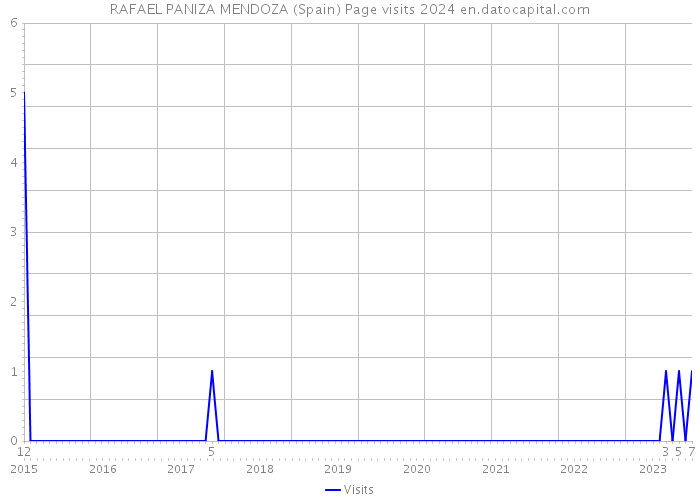 RAFAEL PANIZA MENDOZA (Spain) Page visits 2024 