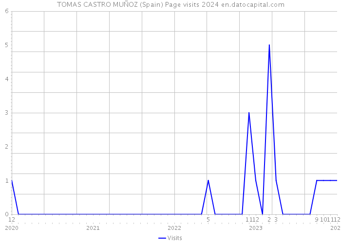 TOMAS CASTRO MUÑOZ (Spain) Page visits 2024 