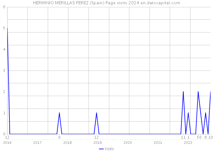 HERMINIO MERILLAS PEREZ (Spain) Page visits 2024 