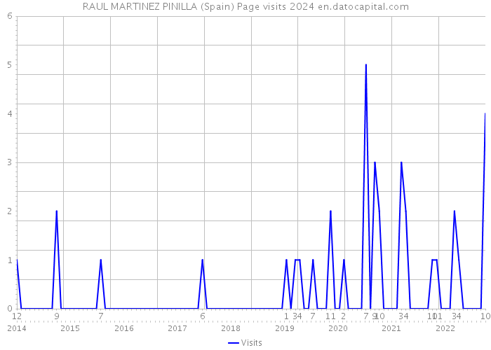 RAUL MARTINEZ PINILLA (Spain) Page visits 2024 