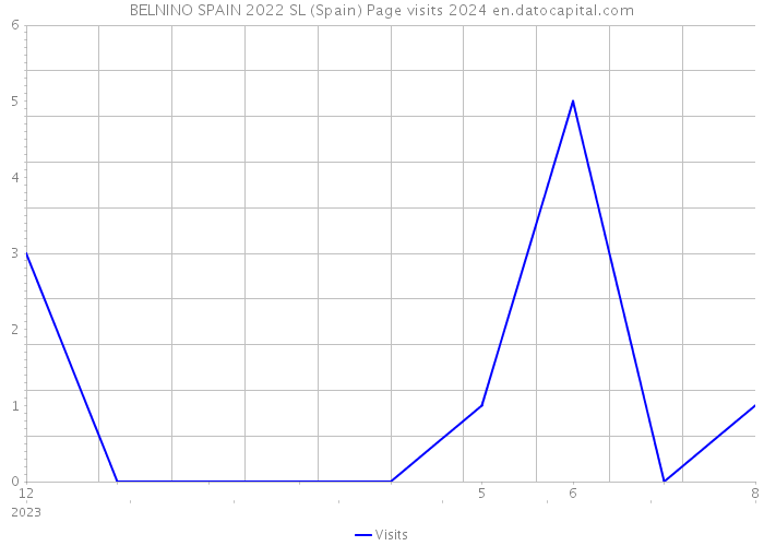 BELNINO SPAIN 2022 SL (Spain) Page visits 2024 