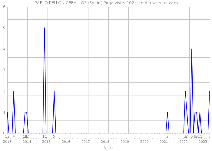 PABLO PELLON CEBALLOS (Spain) Page visits 2024 