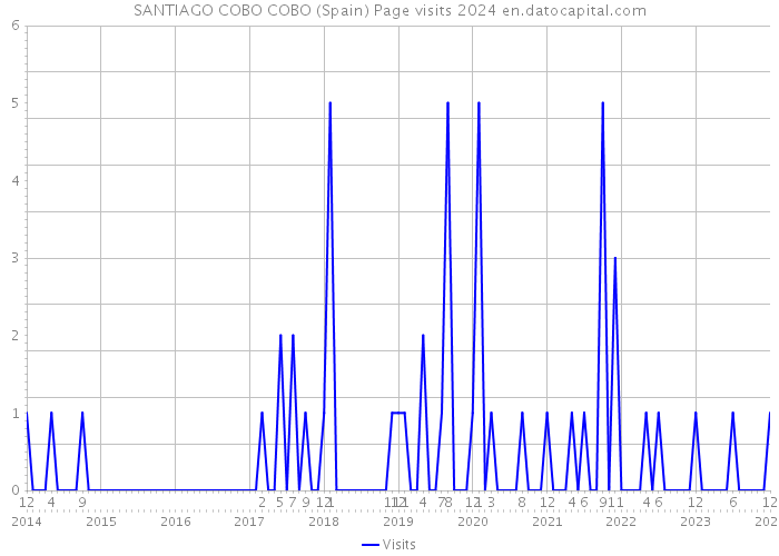 SANTIAGO COBO COBO (Spain) Page visits 2024 