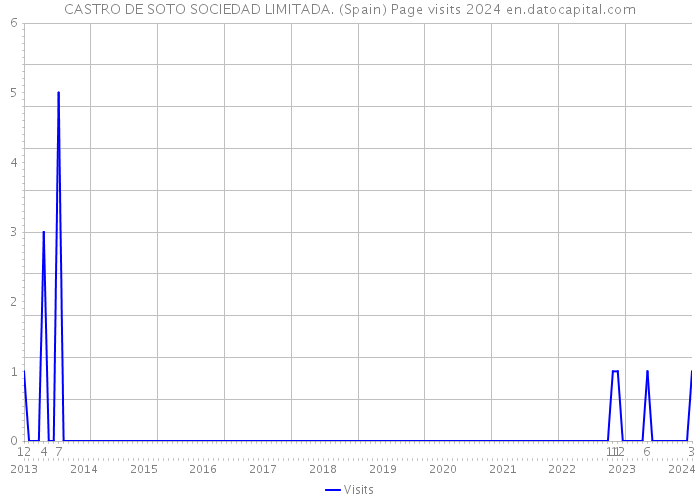 CASTRO DE SOTO SOCIEDAD LIMITADA. (Spain) Page visits 2024 