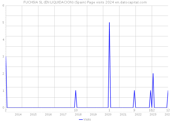 FUCHSIA SL (EN LIQUIDACION) (Spain) Page visits 2024 