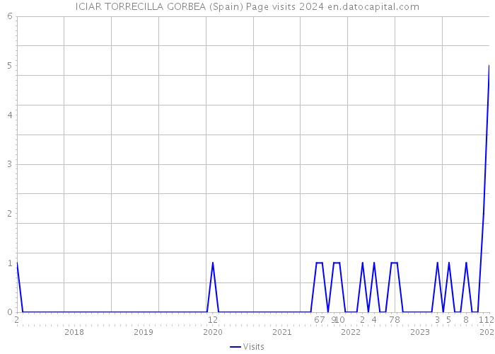 ICIAR TORRECILLA GORBEA (Spain) Page visits 2024 