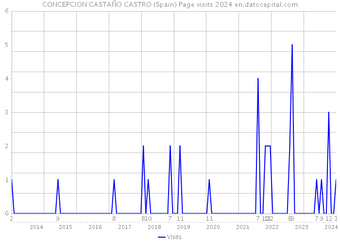 CONCEPCION CASTAÑO CASTRO (Spain) Page visits 2024 