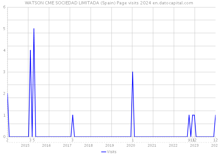 WATSON CME SOCIEDAD LIMITADA (Spain) Page visits 2024 