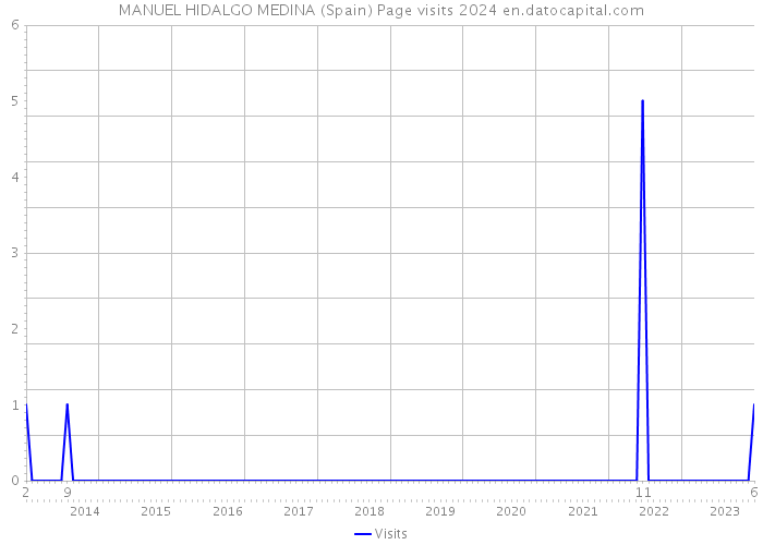MANUEL HIDALGO MEDINA (Spain) Page visits 2024 