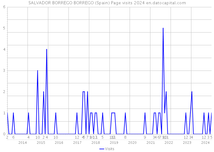 SALVADOR BORREGO BORREGO (Spain) Page visits 2024 