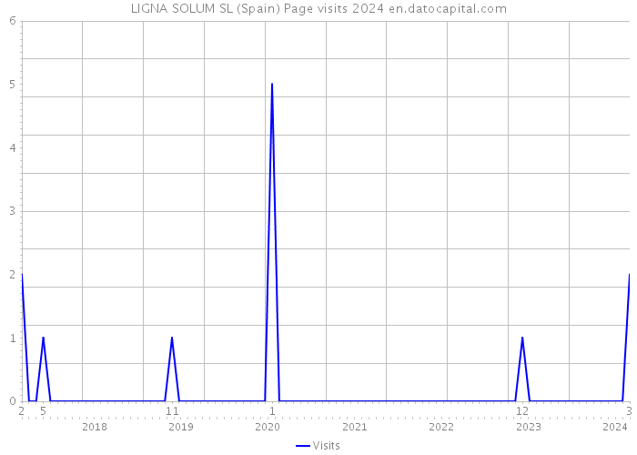 LIGNA SOLUM SL (Spain) Page visits 2024 