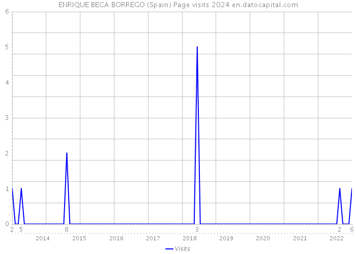 ENRIQUE BECA BORREGO (Spain) Page visits 2024 