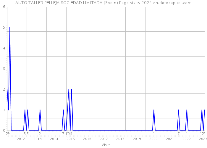 AUTO TALLER PELLEJA SOCIEDAD LIMITADA (Spain) Page visits 2024 