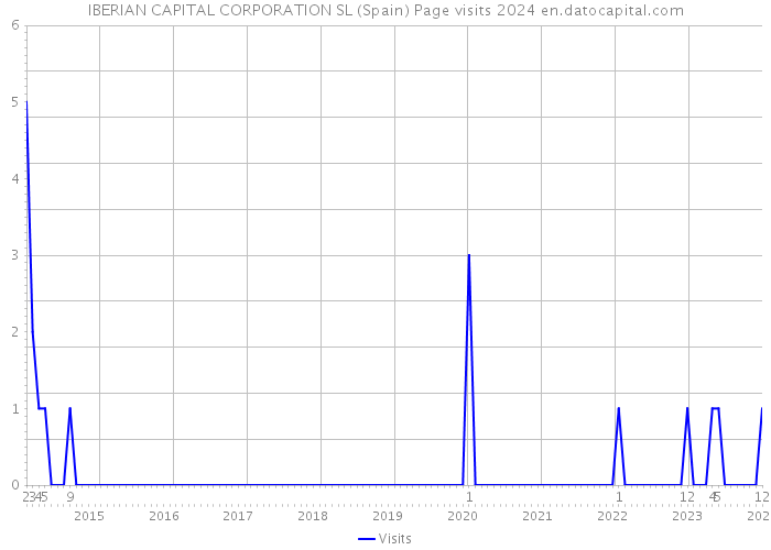 IBERIAN CAPITAL CORPORATION SL (Spain) Page visits 2024 