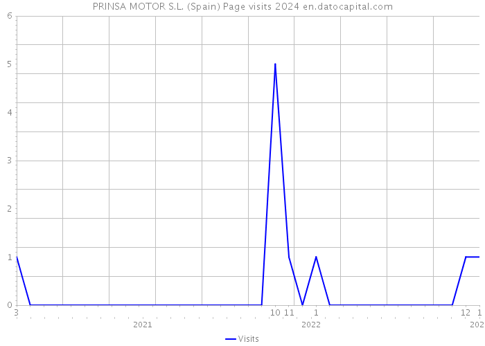 PRINSA MOTOR S.L. (Spain) Page visits 2024 